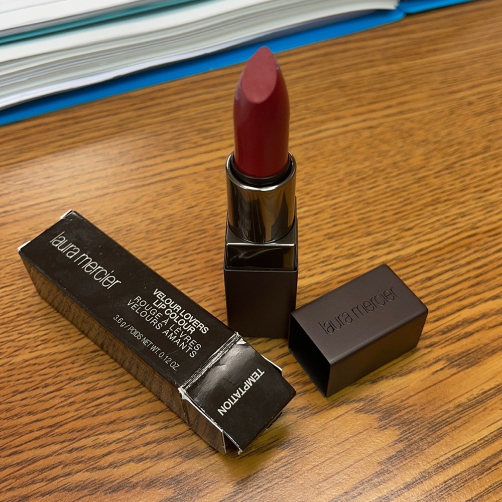 Laura Mercier Velour Lovers Lip Colour Lipstick, Temptation (Brick Red)